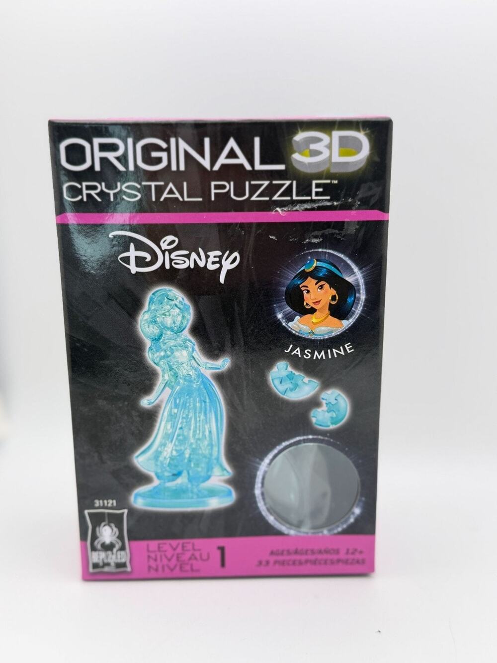 Disney Jasmine Original 3D Crystal Puzzle 33-Piece Set Level 1 Difficulty Ages 1